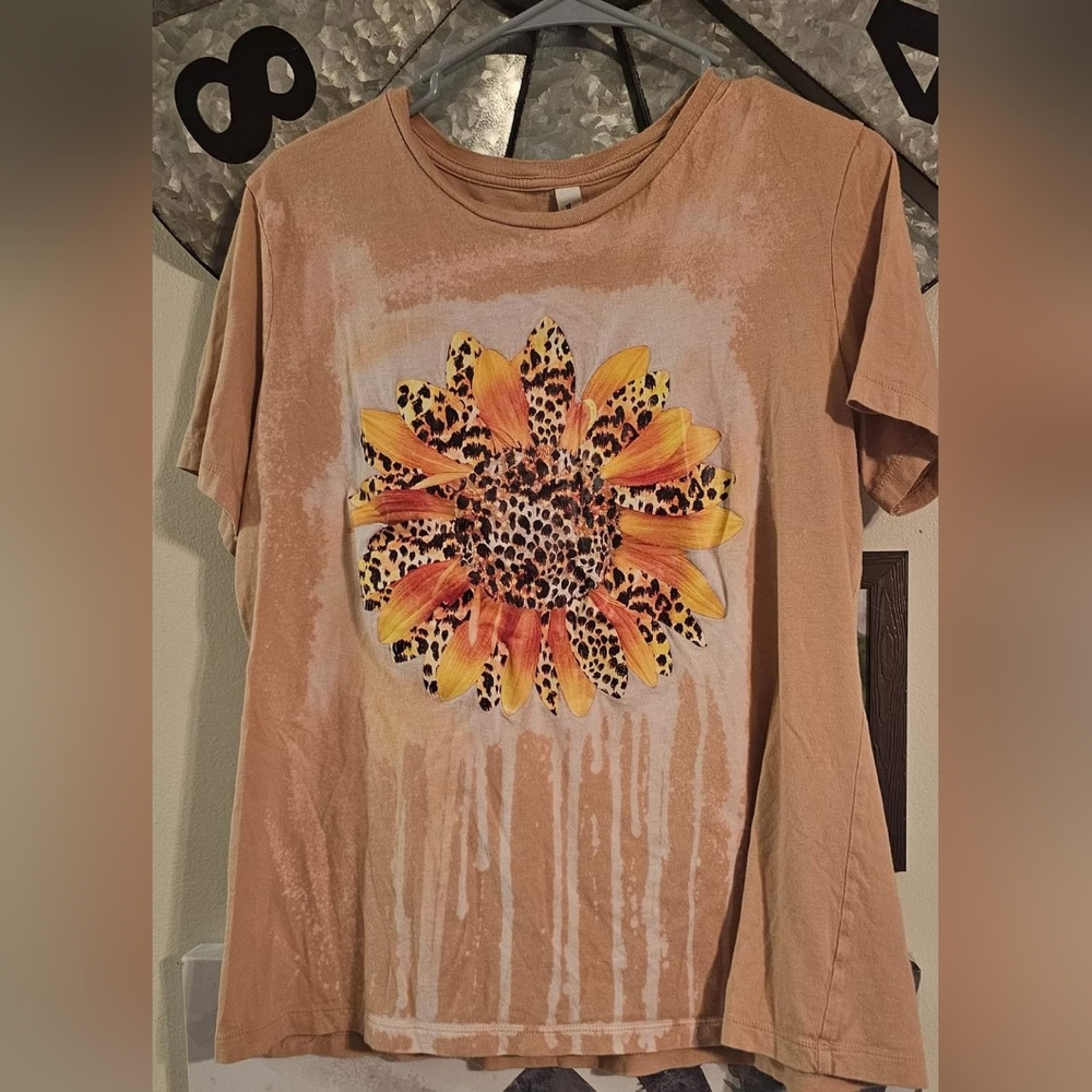 Sunflower Bella Canvas shirt.